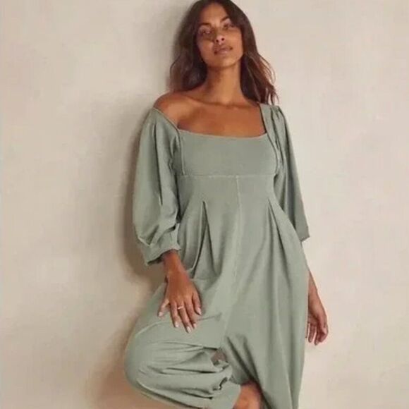 Free People Pants - Free People Intimately Lotta Love Romper in Mint, Never Worn, Super Soft & Comfy